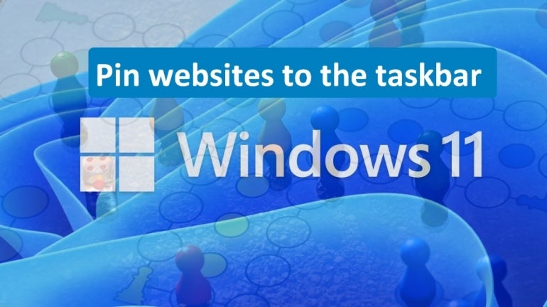 Pin websites to the taskbar Windows 11