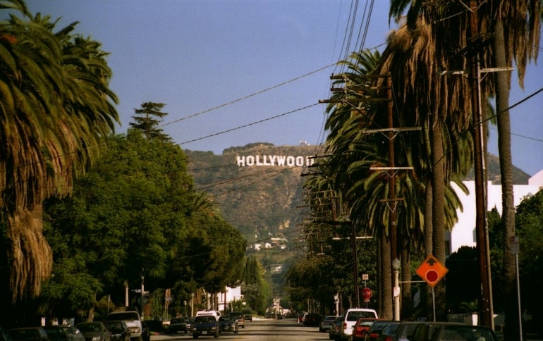 la hollywood sign