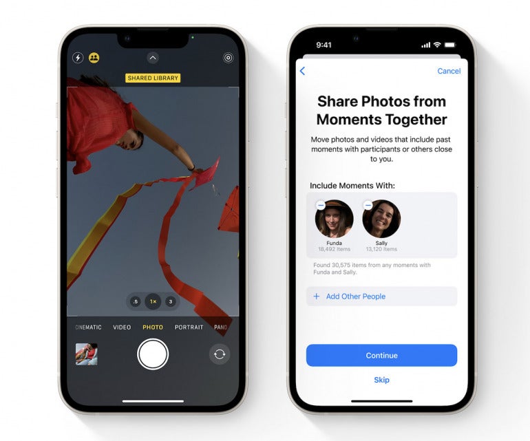 In iOS 16, Shared Photo Library allows family and friends to collaborate on a separate library shared just between them.