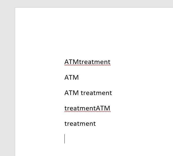 Replace can find each occurrence of ATM and also add a format to it.