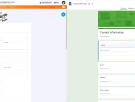 Jotform is on the left, and Google Forms is on the right.