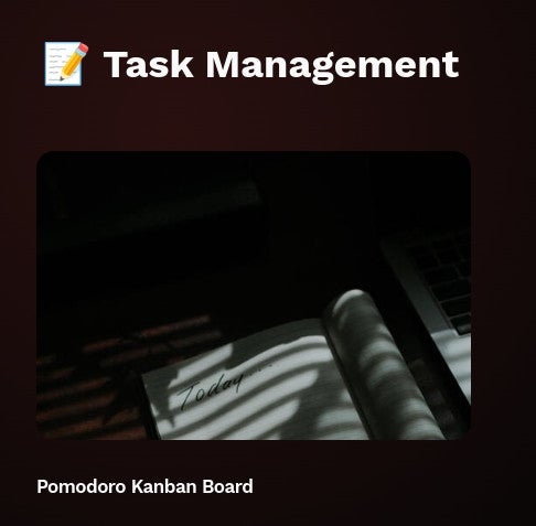 The Pomodoro Kanban Board template is easily added to your project.