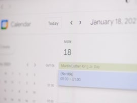 Google calendar for project management.