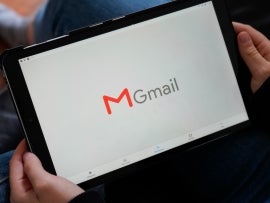 Bordeaux , Aquitaine / France - 11 30 2019 : Gmail tablet screen application free e-mail service by Google website