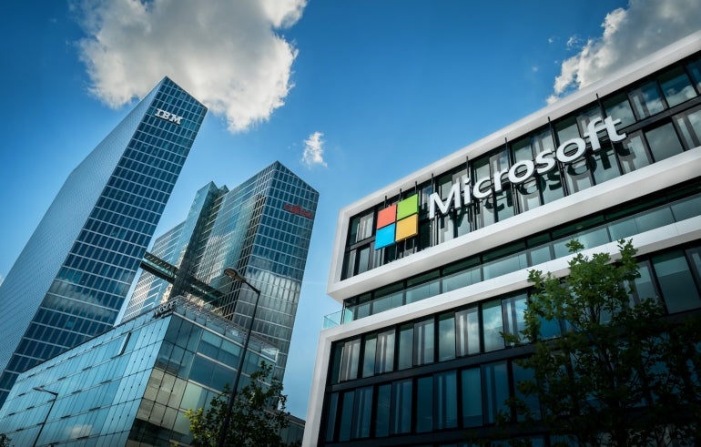 A picture of the Microsoft headquarters in Munich.