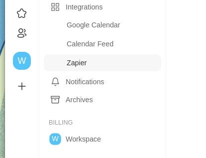 The Zapier listing is in the Taskade Settings window.