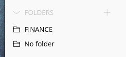 The left sidebar is where you create new folders in Bitwarden.
