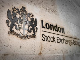 London, UK - May 14, 2016: London Stock Exchange Group in financial district on May 14, 2016 in London, UK