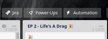 The Trello Power-Ups button is how you access the Power-Ups market.