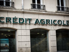 credit agricole signboard