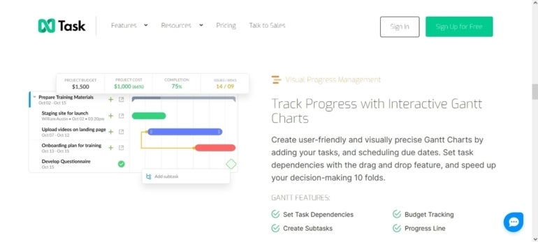 nTask project management solution.