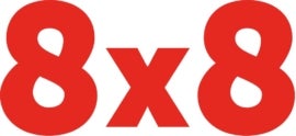 The 8x8 eXperience logo.