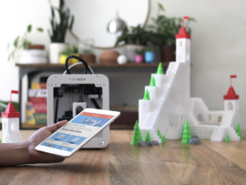 A user 3d printing a castle.