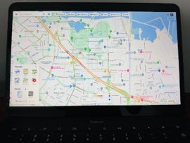 Maps on a Chromebook.