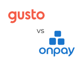 The Gusto and OnPay logos.