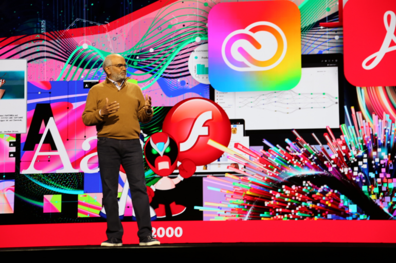 This photo shows Shantanu Narayen, CEO, Adobe.