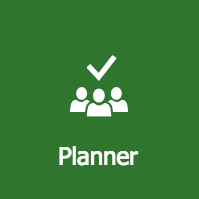 The Microsft Planner logo displaying three figures with a checkmark above