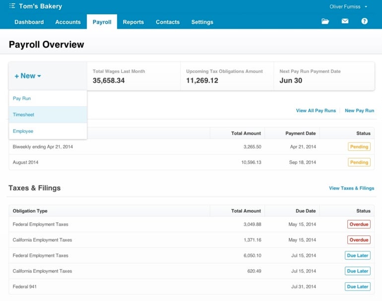 Xero Payroll overview.