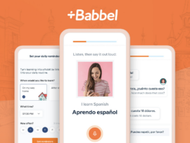 The Babbel app on a phone.