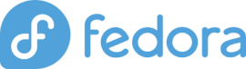 Fedora logo.