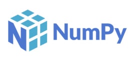 The NumPy logo.