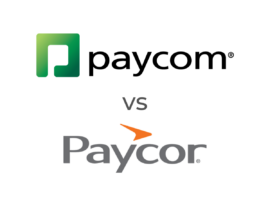 The Paycom and Paycor logos.