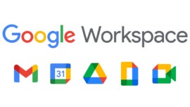 Logo for Google Workspace.