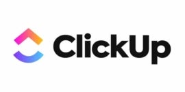 Logo for ClickUp.