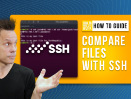 How to compare the contents of local and remote files with the help of SSH.