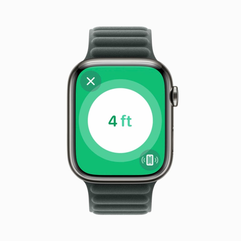 Apple Watch dispose d'une fonction de navigation à l'écran.