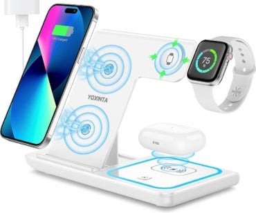 Yoxinta 3-in-1 wireless charging station for Apple products. Image: Amazon