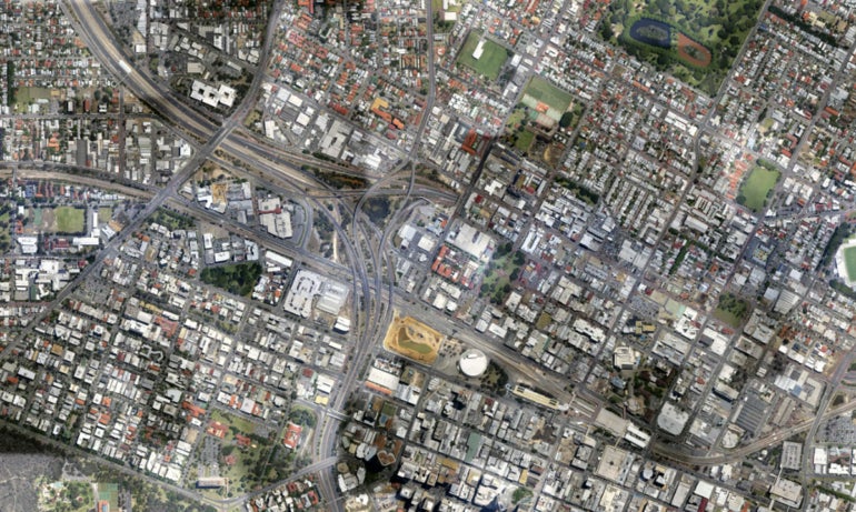 Nearmap’s first survey and capture in Perth, where the company was founded.